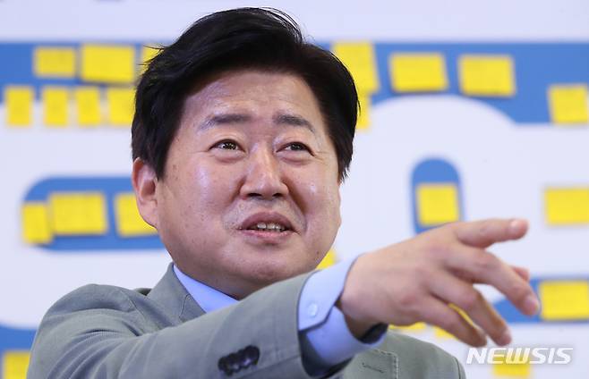 [제주=뉴시스] 오영훈 더불어민주당 제주도지사 후보.