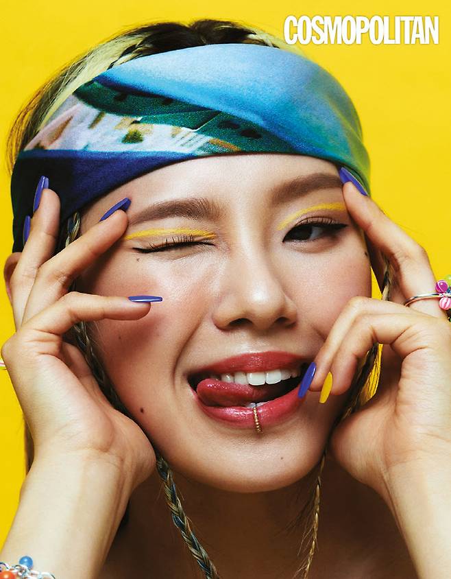 ▲코스모폴리탄 6월호 댄서 리정X어반디케이 화보. (사진=코스모폴리탄)