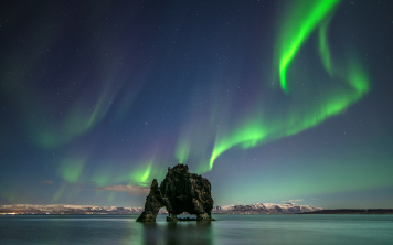 오학봉 씨의 '환상의 아이슬란드'. 2022년 3월, 아름다운 아이슬란드의 오로라를 담은 작품. 천문연 제공