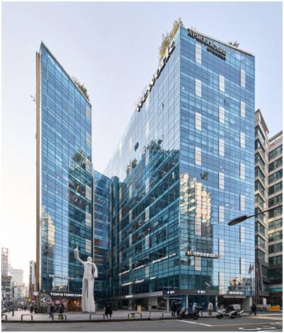 제이알투자운용이 최근 매입한 강남 에이프로스퀘어