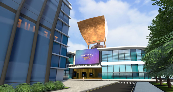 A view of the 42 Convention Center, an virtual auditorium built in Soma [ZIGBANG]