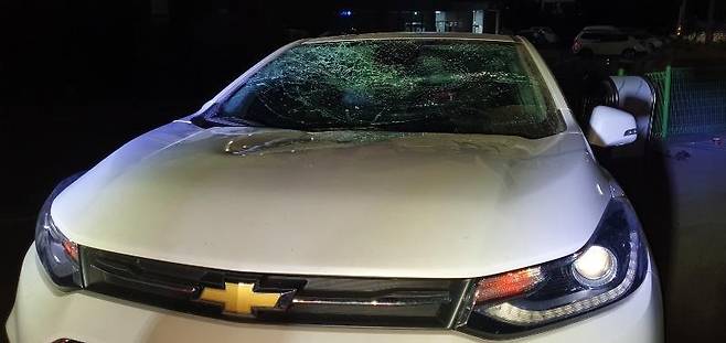 피해자 차량 [보배드림 게시물 캡처. 재판매 및 DB 금지]