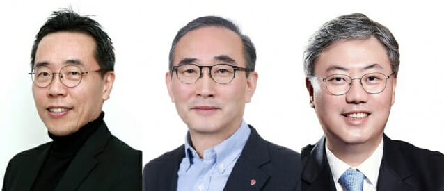 (왼쪽부터) 황성우 삼성SDS 대표,  김영섭 LG CNS 대표, 박성하 SK㈜ C&C 사장