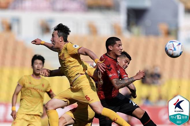 광주-경남 경기 모습 [한국프로축구연맹 제공. 재판매 및 DB 금지]