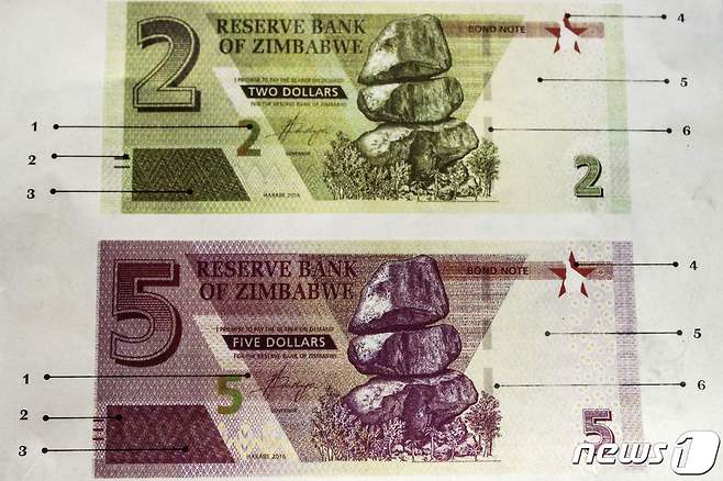 짐바브웨 달러 © AFP=뉴스1