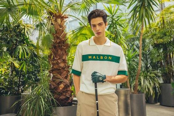 시원한 촉감의 원단을 적용한 여름 니트를 선보인 말본골프. [사진 말본골프]