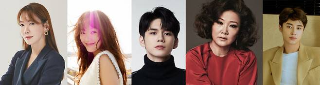 김정은(왼쪽부터) 이유미 옹성우 김해숙 변우석(사진=소속사 제공)