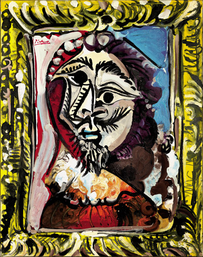 파블로 피카소 `Buste d`homme dans un cadre(액자 속 남자의 흉상)`, 92 x 73㎝ [사진 제공 = 크리스티]