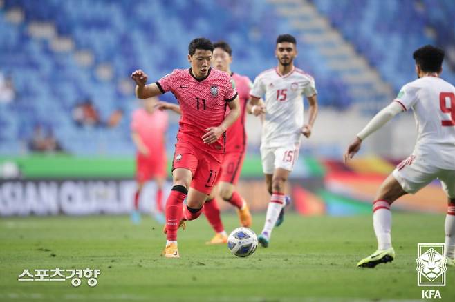 황희찬(가운데) | 대한축구협회 제공