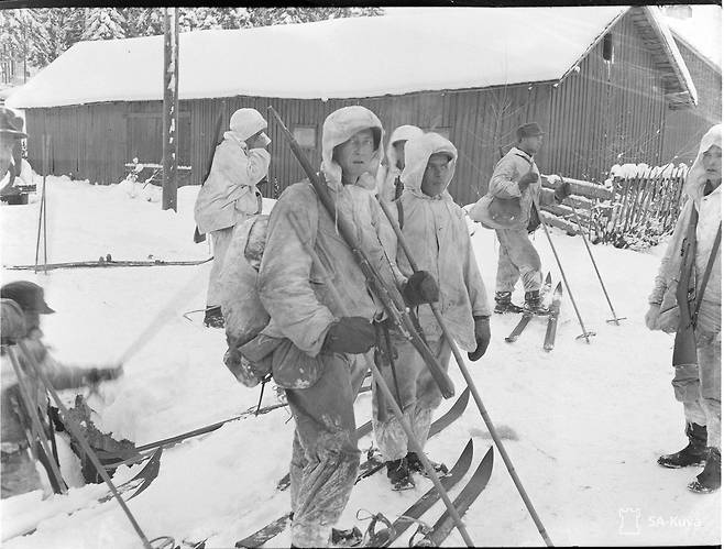 1939년 12월 겨울전쟁 당시 핀란드 스키부대 [핀란드 국방부 전시사진아카이브·SA-kuva·재판매 및 DB 금지]