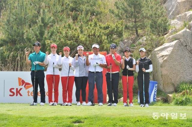 SK텔레콤오픈에 출전해 재능기부 활동을 한 최경주. 동아일보 DB