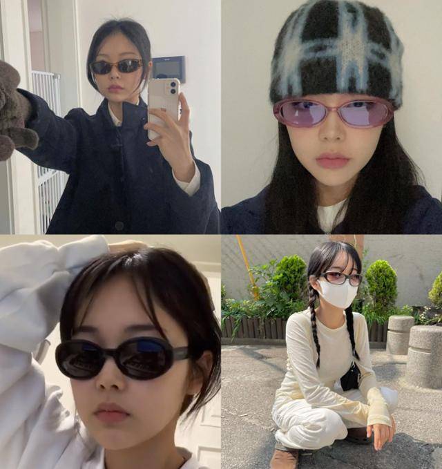 가수 미노이는 다양한 오발 선글라스를 자신만의 스타일로 소화해온 대표적인 스타다. 미노이 SNS