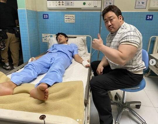 영화 ‘범죄도시2’의 배우 마동석 SNS