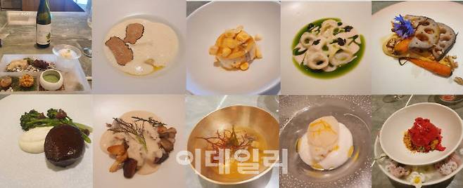 ▲농심 ‘포리스트 키친’ 디너 메뉴. (사진=백주아 기자)