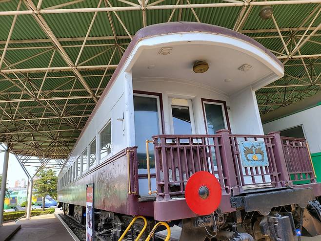 이승만, 박정희 대통령이 사용한 전용객차. [강갑생 기자]