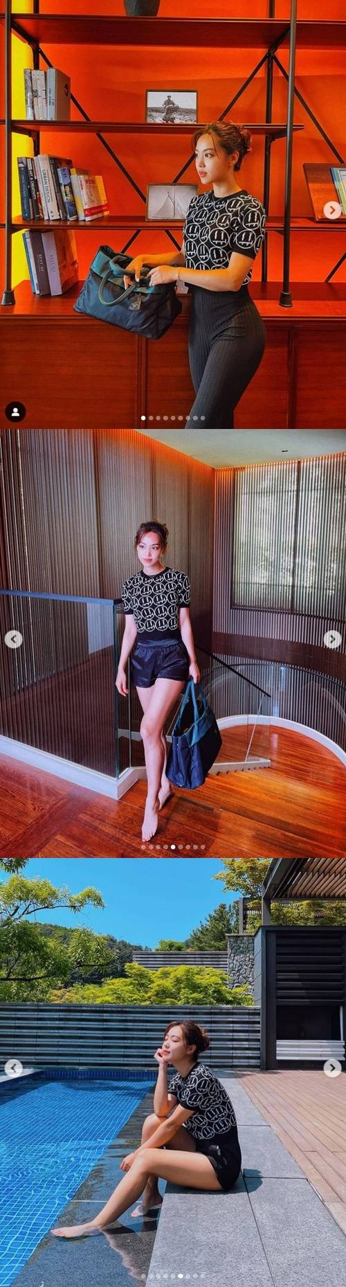 배우 김희정이 탄탄한 S라인 몸매를 공개했다. 사진=김희정 인스타그램