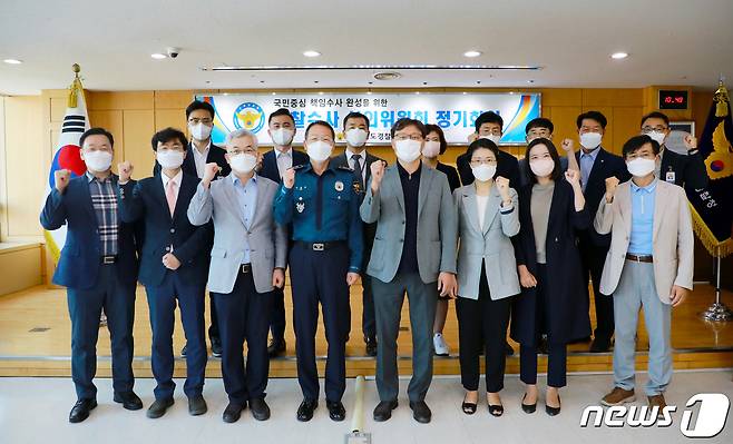 전북경찰청이 31일 올해 첫 경찰수사 심의위원회 정기회의를 개최하고 있다.(전북경찰청 제공)2022.5.31/© 뉴스1