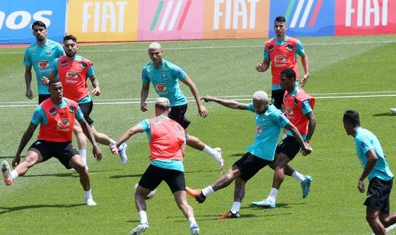 세계 1위 브라질 대표팀 몸값은 1조가 넘는다. [연합뉴스]