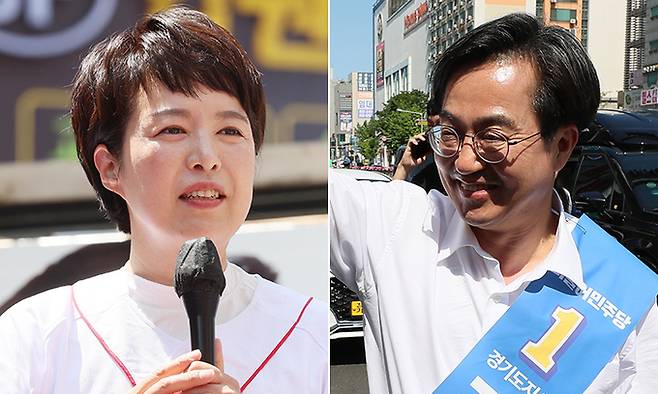 국민의힘 김은혜 후보(왼쪽), 더불어민주당 김동연 후보. 연합뉴스