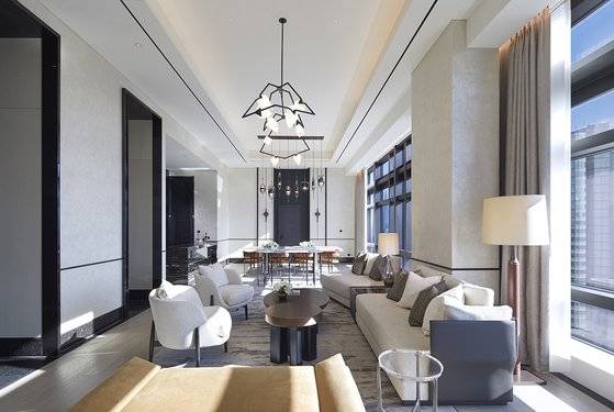 그랜드 인터컨티넨탈 서울 파르나스 스위트룸인 ‘클럽 프레지덴셜 스위트'. [사진 그랜드 인터컨티넨탈 서울 파르나스]