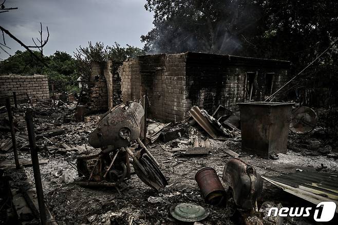 13일(현지시간) 러시아군이 우크라이나 동부 전략 도시를 장악하기 위해 수주째 포격을 지속하고 있다. © AFP=뉴스1 © News1 정윤영 기자