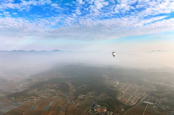 부여 하늘을 나는 열기구 [사진/진성철 기자]