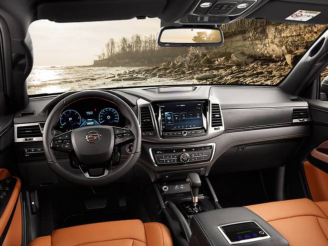 렉스턴 스포츠 칸 실내. 쌍용자동차 제공