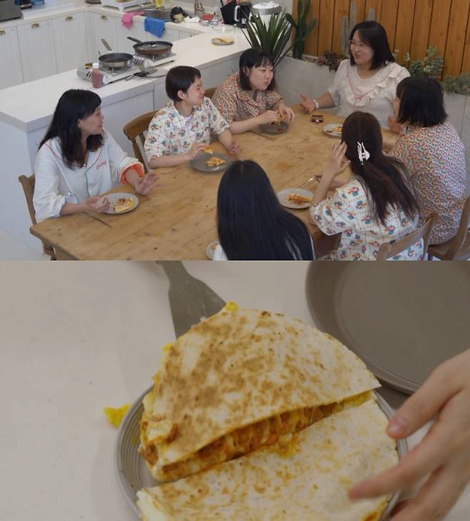 ‘빼고파’ 김신영이 저칼로리 피자 레시피를 공개한다.사진=KBS 제공