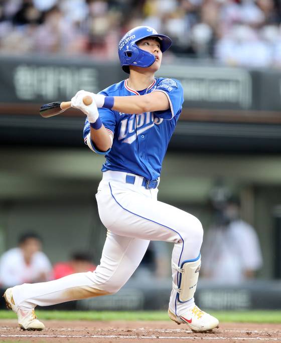 최근 삼성 라이온즈의 주전 중견수 자리를 꿰찬 김현준. 삼성 제공