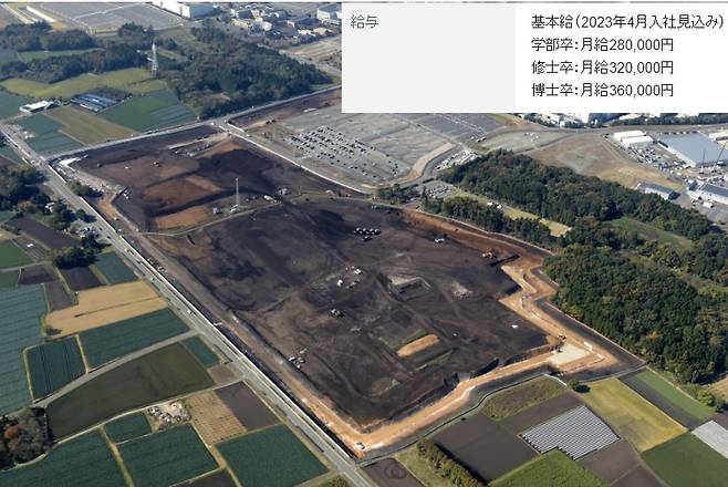 대만 TSMC가 글로벌 반도체 공급 부족에 대응하기 위해 지난 4월 착공에 들어간 구마모토 공장. 2024년 완공 예정이다./TSMC