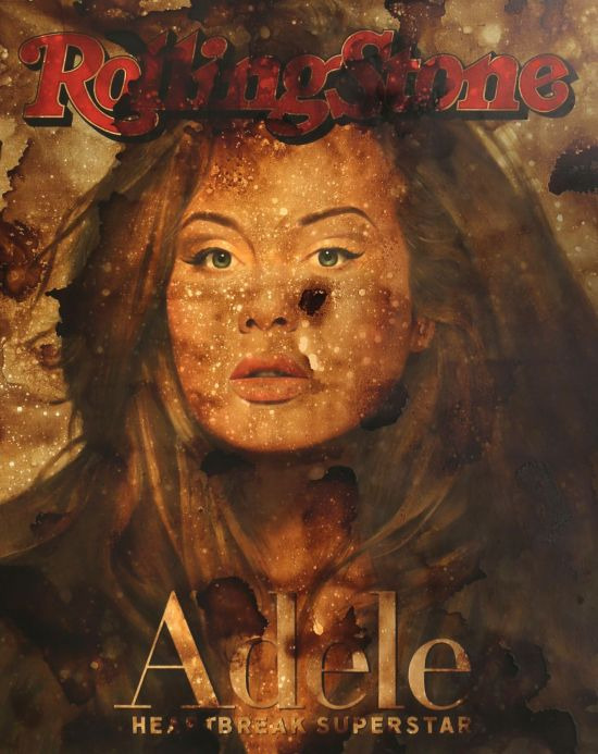 _Adele, 2022, acrylic and coffee on canvas, 250x200cm. 사진제공 = 아라리오 갤러리