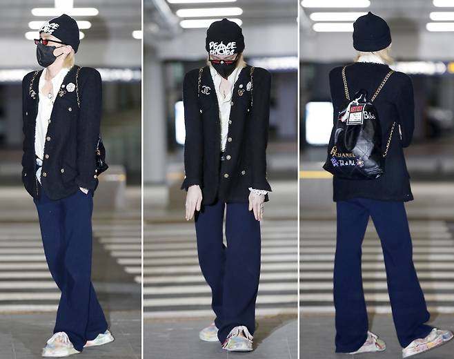 지난 5월 그룹 빅뱅 지드래곤이 샤넬 재킷과 가방 등을 착용하고 인천공항에 모습을 드러냈다./뉴스1