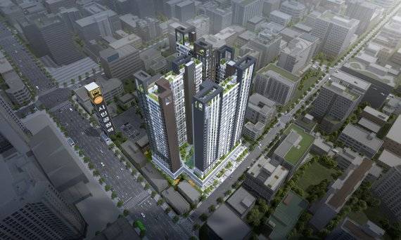 시민공원역 어반비스타 조감도