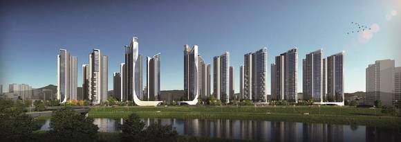 롯데건설이 최근 수주한 이문4 재정비촉진구역 재개발정비사업 투시도 [사진=롯데건설]