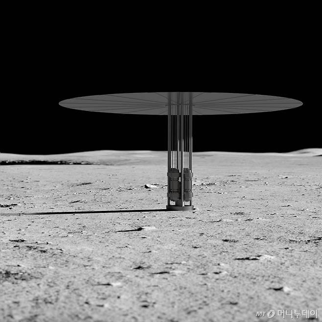 미국항공우주국(NASA)이 달 표면에서 가동할 초소형 원전 상상도. / 사진=미국항공우주국(NASA)