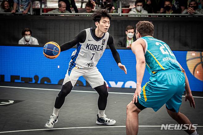 [서울=뉴시스]남자농구 3대3 국가대표 박민수 (사진 = 대한민국농구협회 제공)