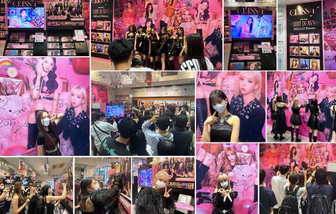 클라씨의 일본 프로모션 현장에는 현지팬들이 가득하다.(사진=M25)