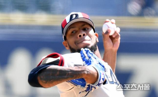 두산 외국인 투수 아리엘 미란다. 강영조기자kanjo@sportsseoul.com