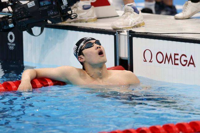 황선우. ⓒ AP=뉴시스