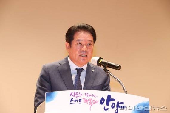 최대호 안양시장 25일 6.25전쟁 제72주년 기념식 주재. 사진제공=안양시