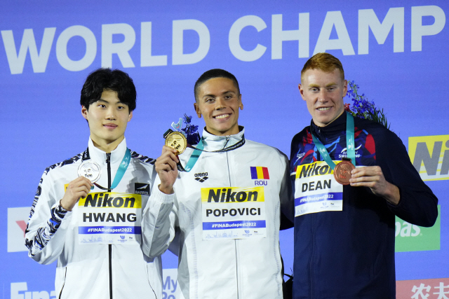 ▲ 세계 수영선수권 男 자유형 200m 2위 황선우 [연합뉴스]