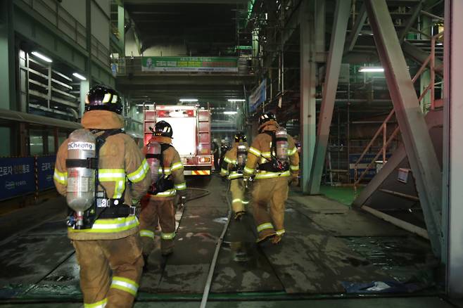 화재 현장. 충남 보령소방서 제공
