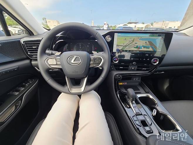 NX 350h의 내부 인테리어 ⓒ데일리안 이슬기 기자