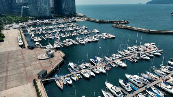 부산 해운대구에 위치한 수영만 요트경기장. 김태훈pd