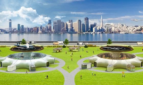 현대자동차가 제시한 미래 모빌리티 환승 거점. /사진=현대차