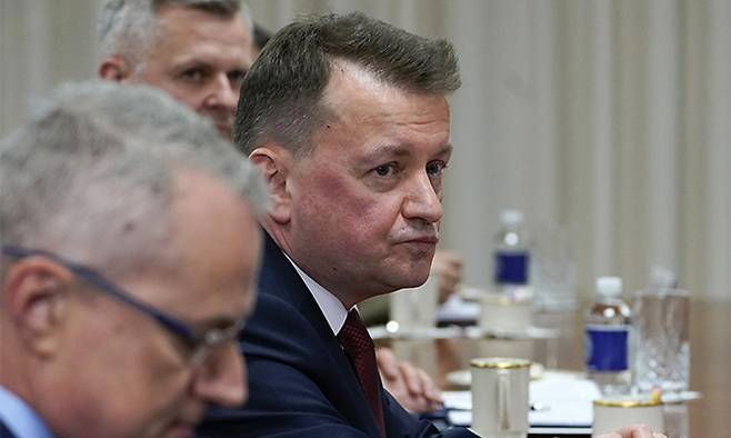 마리우스 브와슈차크 폴란드 부총리 겸 국방장관. AP연합뉴스