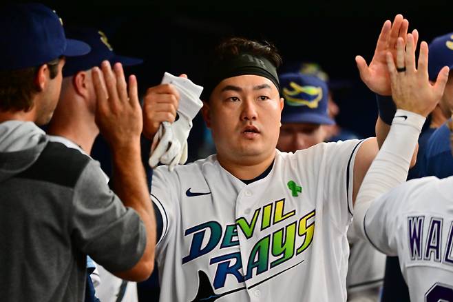 탬파베이 최지만. 게티이미지코리아