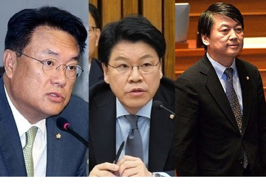 정진석(왼쪽부터)·장제원·안철수 국민의힘 의원. 대전일보 DB