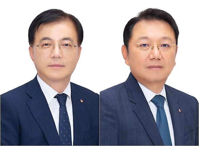 쌍용C&E가 27일 부사장급 인사를 단행했다. 사진은 이병주(왼쪽)·지준현 신임 부사장. /사진=쌍용C&E 제공