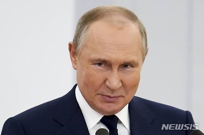[모스크바=AP/뉴시스] 블라디미르 푸틴 러시아 대통령. 2022.04.26.